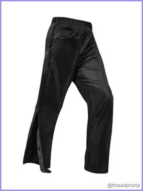 Waterproof Rain Pants Full Zip Legs Over Pants Work Fishing Golf